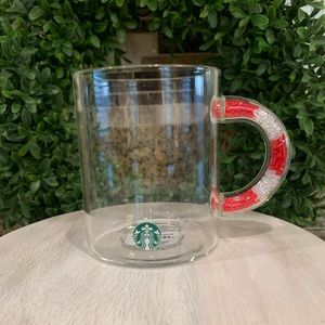 Starbucks Candy Cane Glass Mug